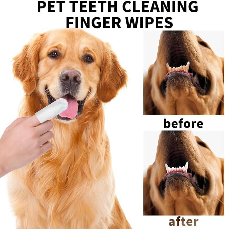Pet Dental Wipes – 50 Wipes Pack