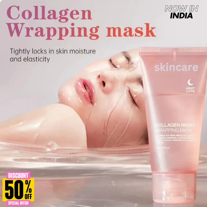 Skincare Korean Collagen Night Wrapping Peel Off Mask (BUY1-GET1)