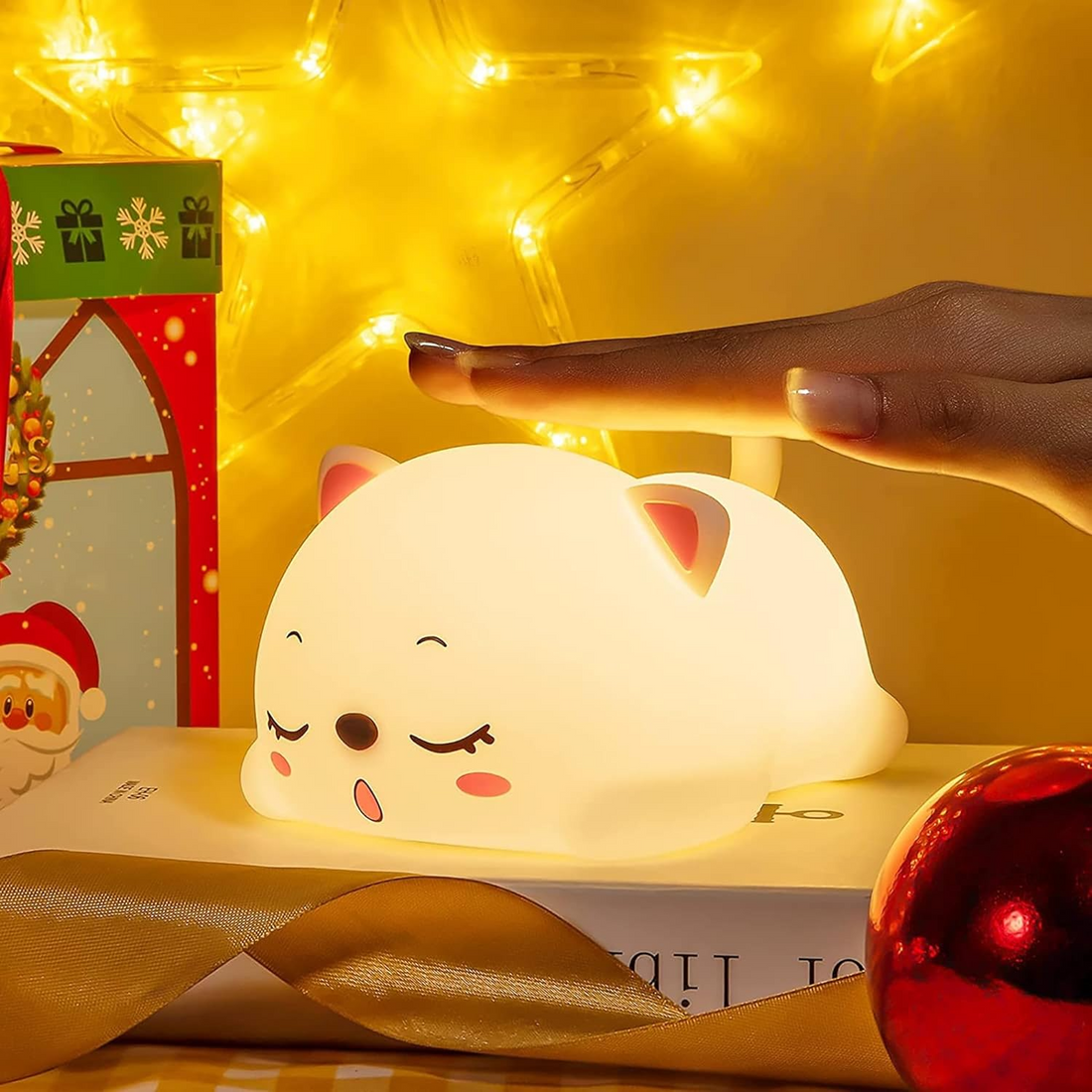 Silicon Snoring Cat Night Light Night Lamp