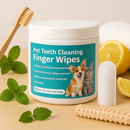 Pet Dental Wipes – 50 Wipes Pack